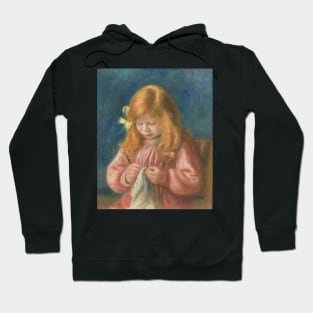 Jean Renoir Sewing by Auguste Renoir Hoodie